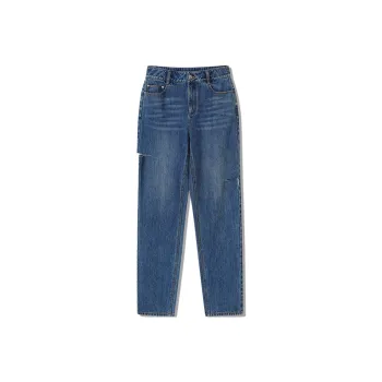 Roselingling Jeans Women's Dark Denim Blue