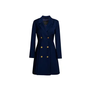 ROEYSHOUSE Long Sleeved Dresses Women's Dark Blue