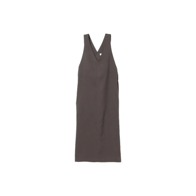 Beams Sleeveless Dress Women's Charcoal Gray-0