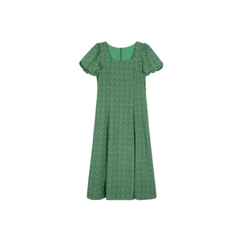 Migu Short-Sleeved Dresses Women's Green