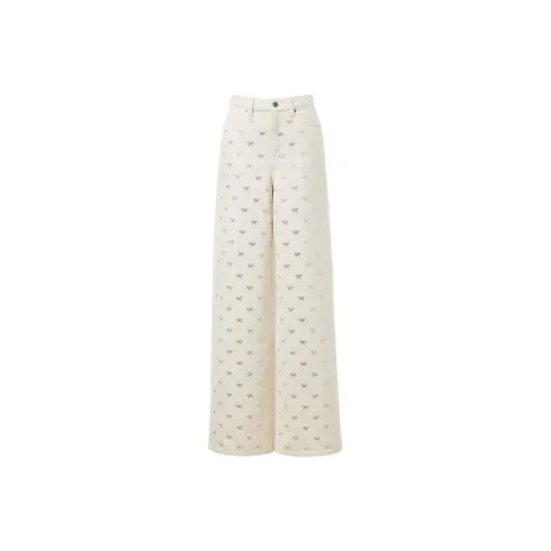 Self portrait Bow embellished Jeans