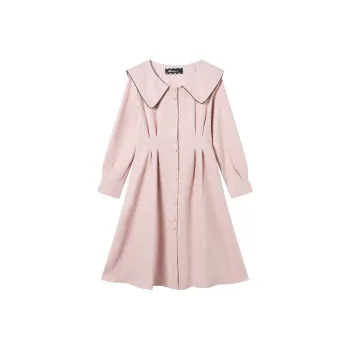 Adeworn Long Sleeved Dress Women's Pink