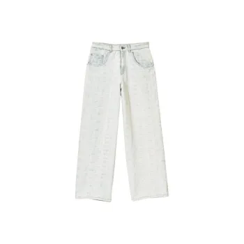 MARC JACOBS Monogram Patterned Straight Leg Jeans