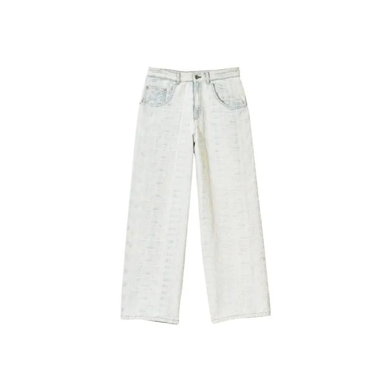 MARC JACOBS The Monogram Wide leg Jeans-0