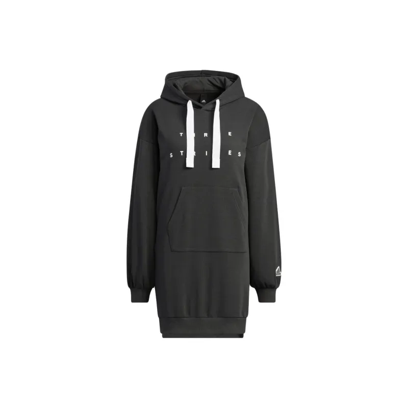 Adidas Long-Sleeved Dresses Women's Carbon Gray-0