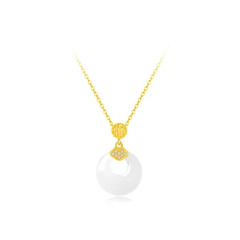Love Link Chalcedony Necklaces Women's