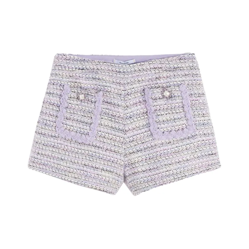 Bebe Casual Shorts Women's Purple-0