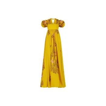 GIAMBATTISTA VALLI Short-Sleeved Dresses Women's Yellow