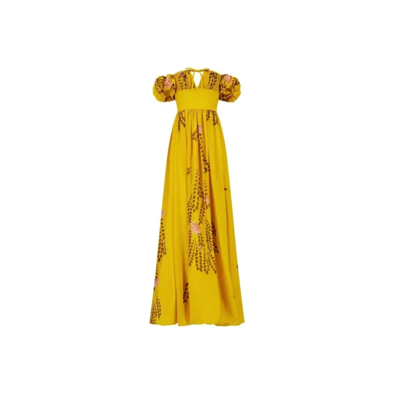 GIAMBATTISTA VALLI Short-Sleeved Dresses Women's Yellow-0