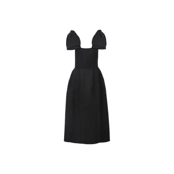 Chloé Bow-Strap Midi Dress