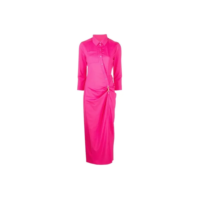 Jacquemus Jocou Gathered Buckle-embellished Dress-0