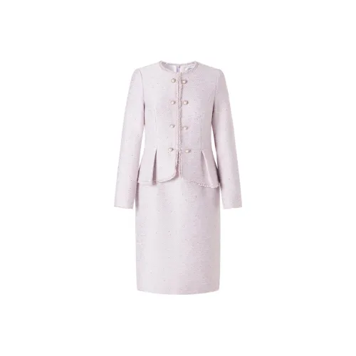 JZ Juzui Long Sleeved Dress Women's Light Purple