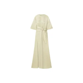 NANUSHKA FW24 Long Sleeved Dress Women's Green Tea Brown