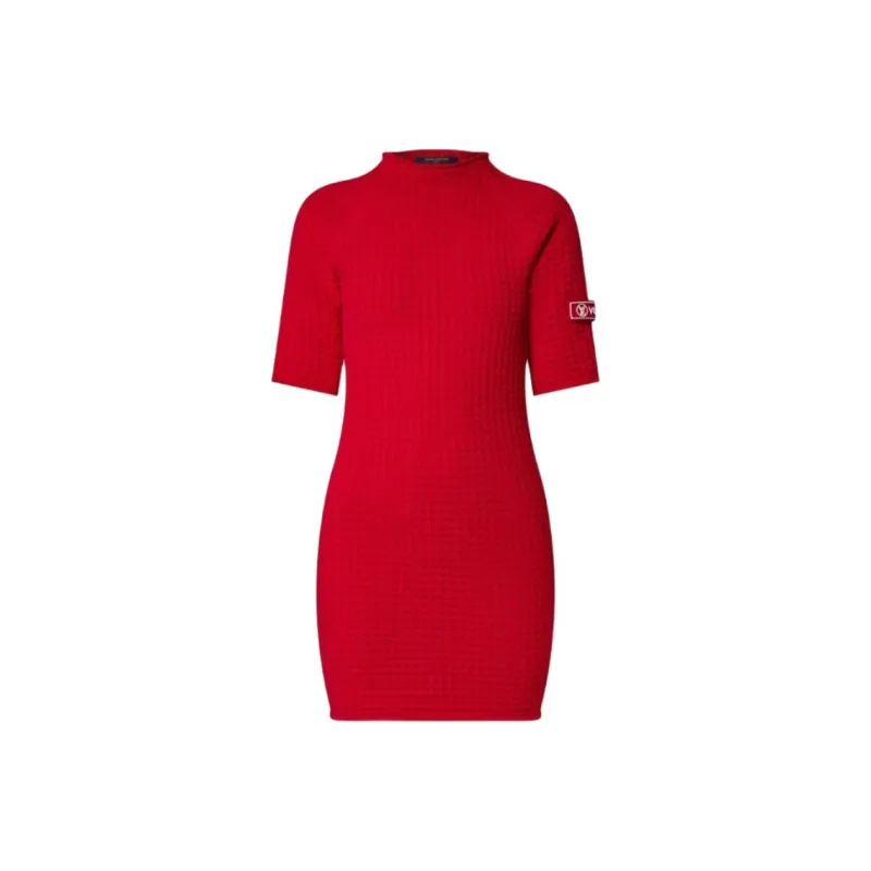 LOUIS VUITTON Waffle Knit Dress-0
