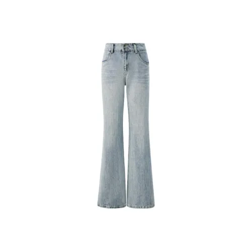 ZNZX Universal For All Seasons Jeans Loose Fit Women's Light