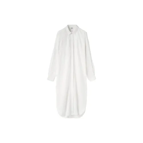 TOTEME Long-sleeved Striped Shirt Dress