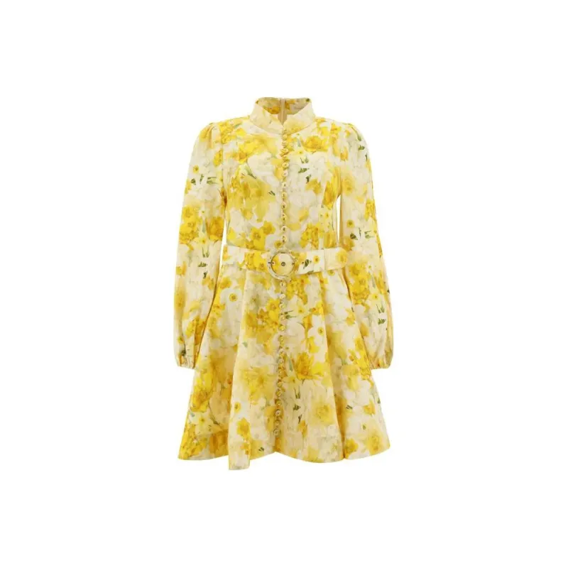 Zimmermann Long-Sleeved Dresses Women's Yellow-0