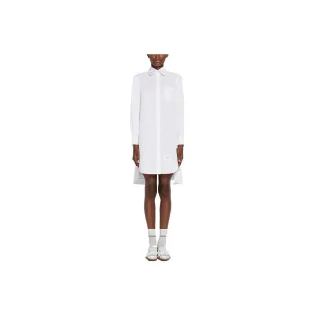 THOM BROWNE Collared Button Up Shirt Dress