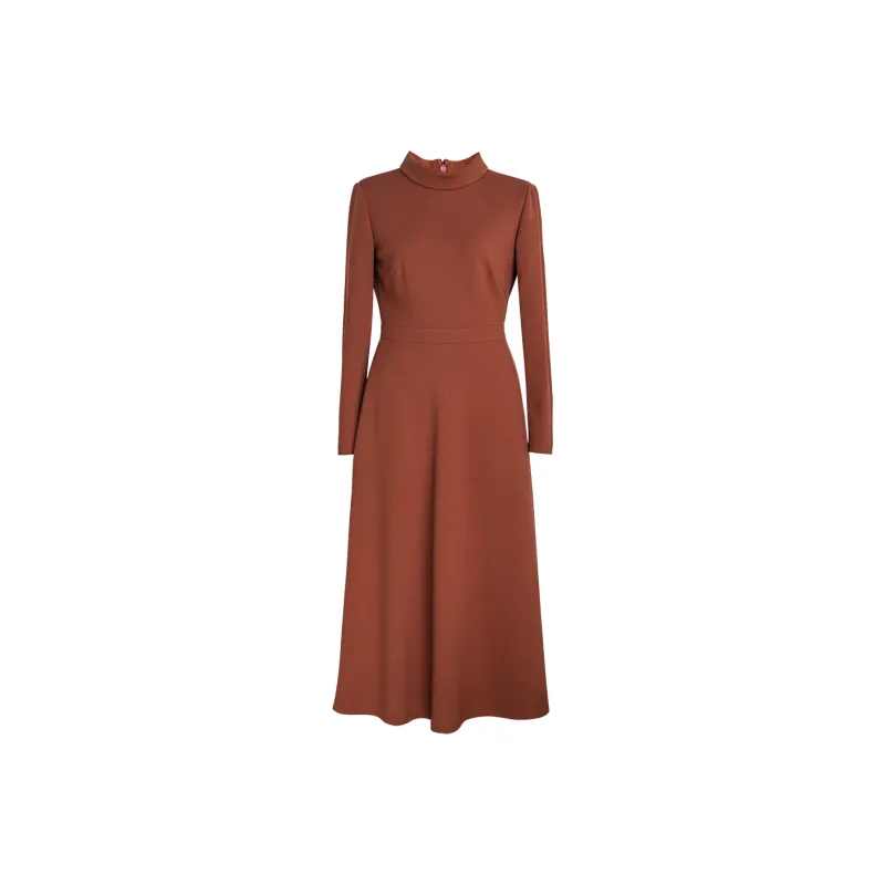 ROEYSHOUSE Long Sleeved Dresses Women's Caramel-0