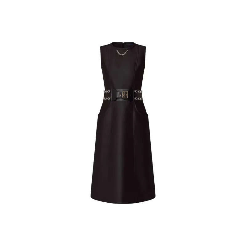 LOUIS VUITTON Studded Belt Dress-0