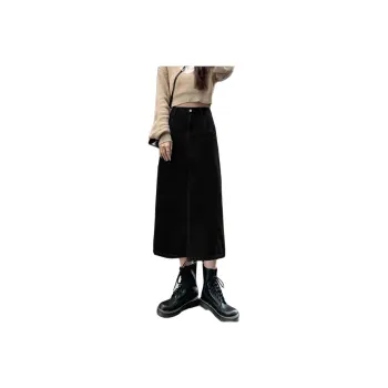 7 SEVFUN Denim Long Skirt Women's