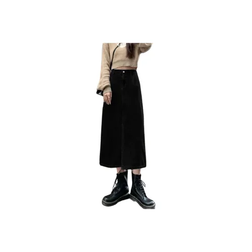 7 SEVFUN Denim Long Skirt Women's