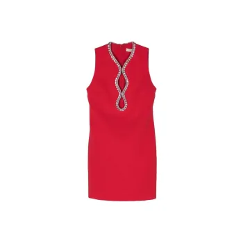 ELIE SAAB Crystal-embellished Cut-out Minidress