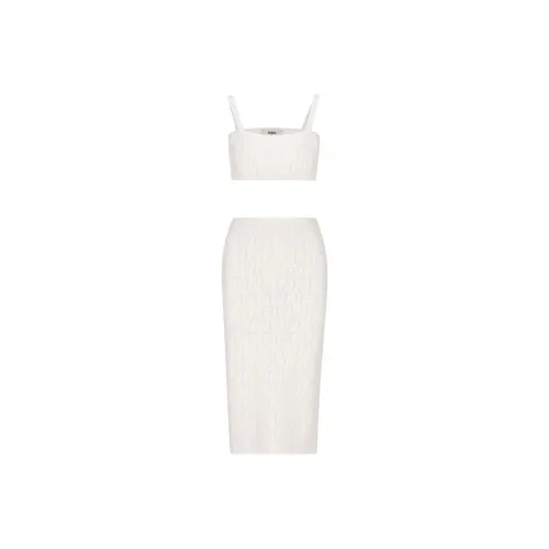 FENDI Two Piece Skirt Sets Women's White