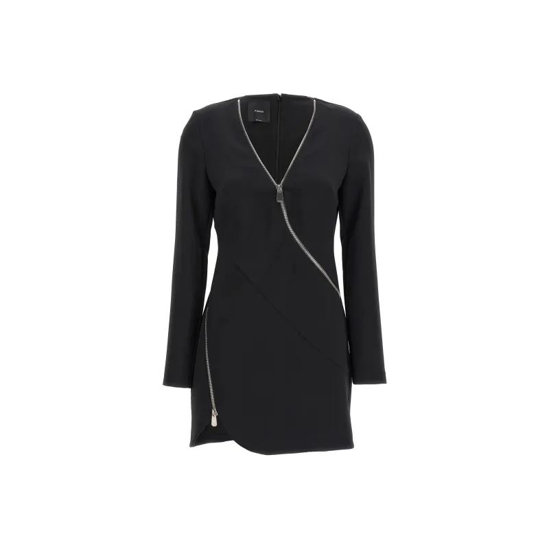PINKO Zip Detailed Short Dress-0