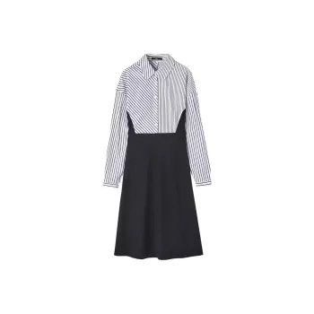 Dme Long-Sleeved Dresses Women's Navy Blue
