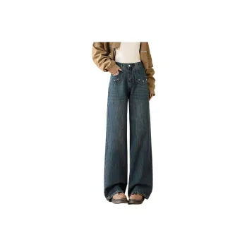 TERRE BLEUE Jeans Loose Fit Women's Dark Blue