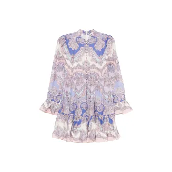 Zimmermann Maxine Long Sleeved Mini Dress