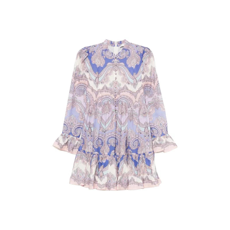Zimmermann Maxine Long Sleeved Mini Dress-0