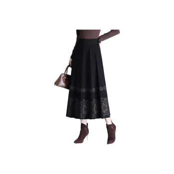 La Chapelle Knit Long Skirt Women's