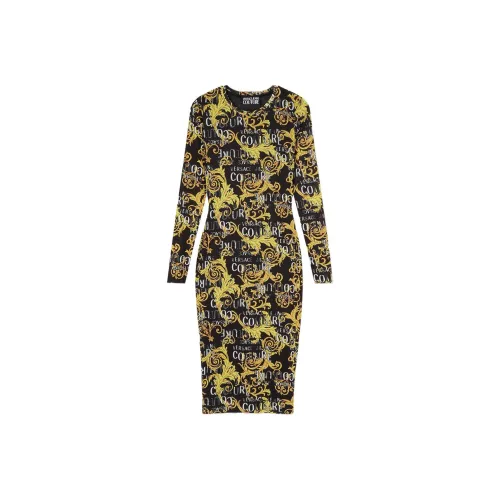 VERSACE JEANS COUTURE SS23 Long Sleeved Dresses Women's Multicolor