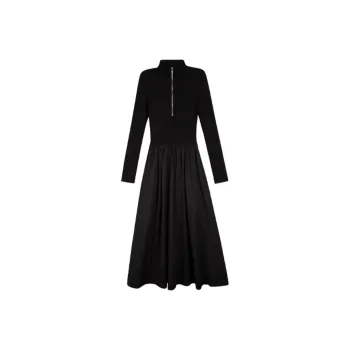 AFGGD Long-Sleeved Dresses Women's Black