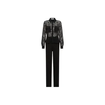 DVF Diane Von Furstenberg SS24 Jumpsuit Women's Black