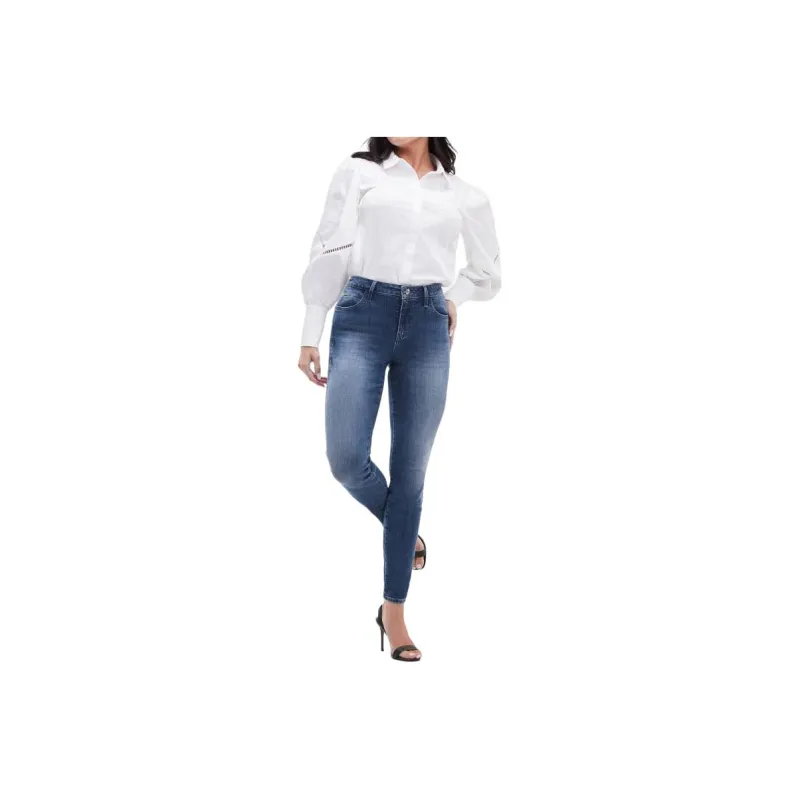GUESS Eco Sexy Curve Mid-Rise Skinny Jeans Jeans Women's Blue-0