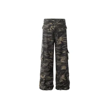 Vine Color Cargo Pants Unisex Camouflage