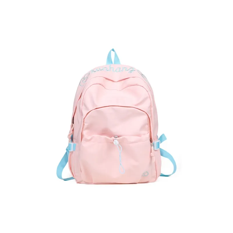 WICKBUEN Nylon Backpack Regular Unisex White/Black/Green/Purple/Pink-23