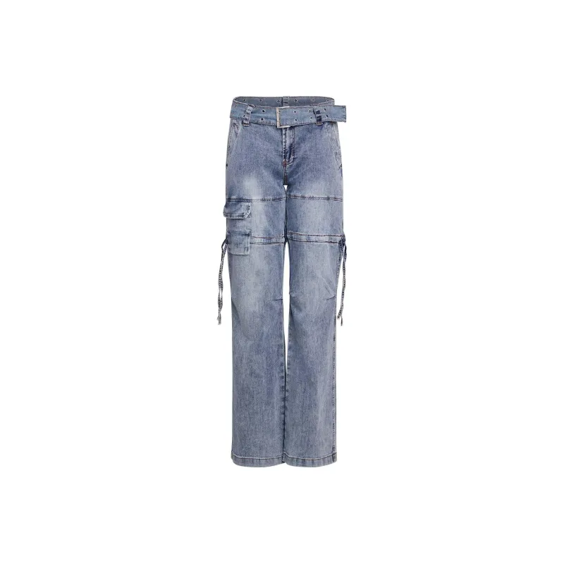 I.AM.GIA NAIMA CARGO PANT Cargo Pants Women's BLUE/Blue-0