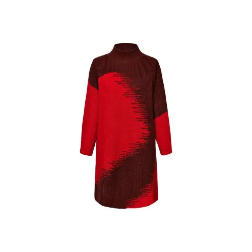 DIFFIE RIEGER Long-Sleeved Dresses Women's Image Color