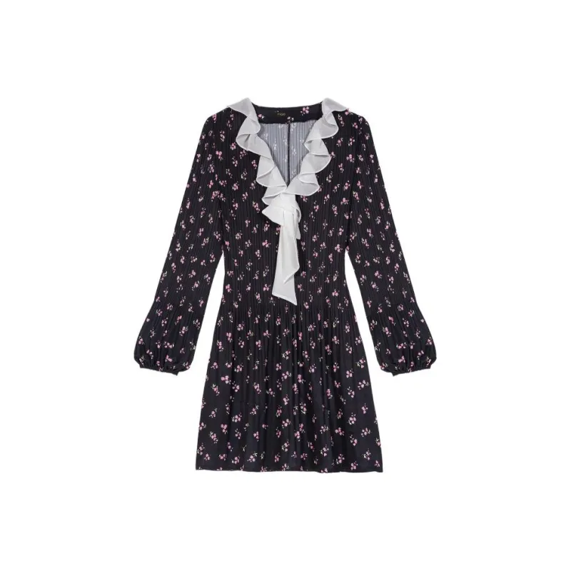 Maje Long-Sleeved Dresses Women's Pink Print-0