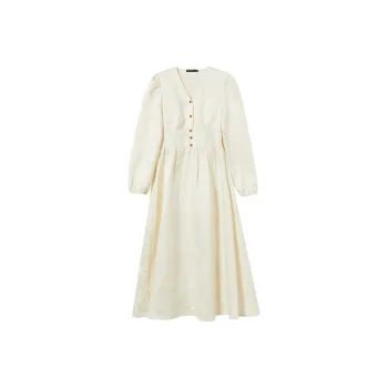 WESTLINK Long Sleeved Dress Women's Apricot