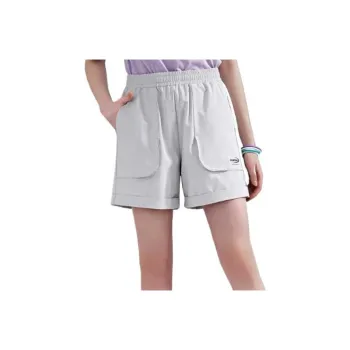 Kappa SS21 Casual Shorts Women's Noble Gray White