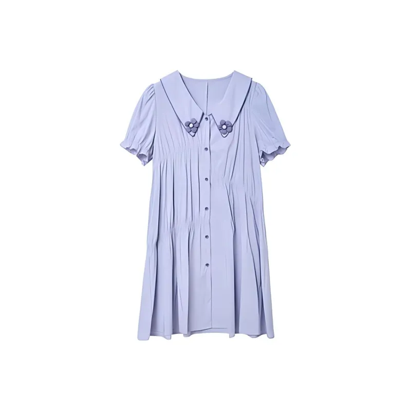 ZIHAN Short-Sleeved Dresses Women's-0