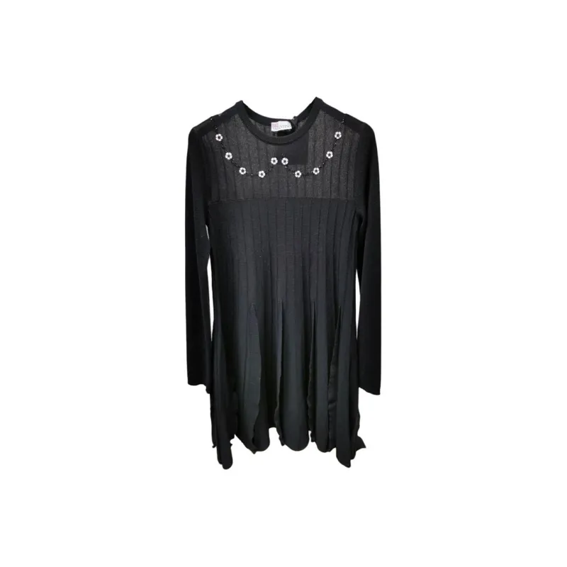 RED VALENTINO Long Sleeved Dresses Women's Black-0