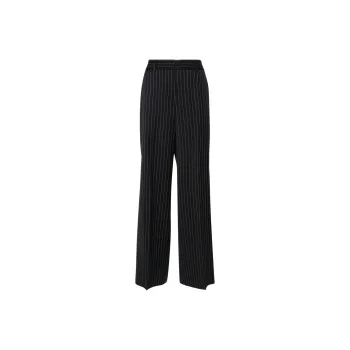 MSGM Pinstriped High-Waist Trousers