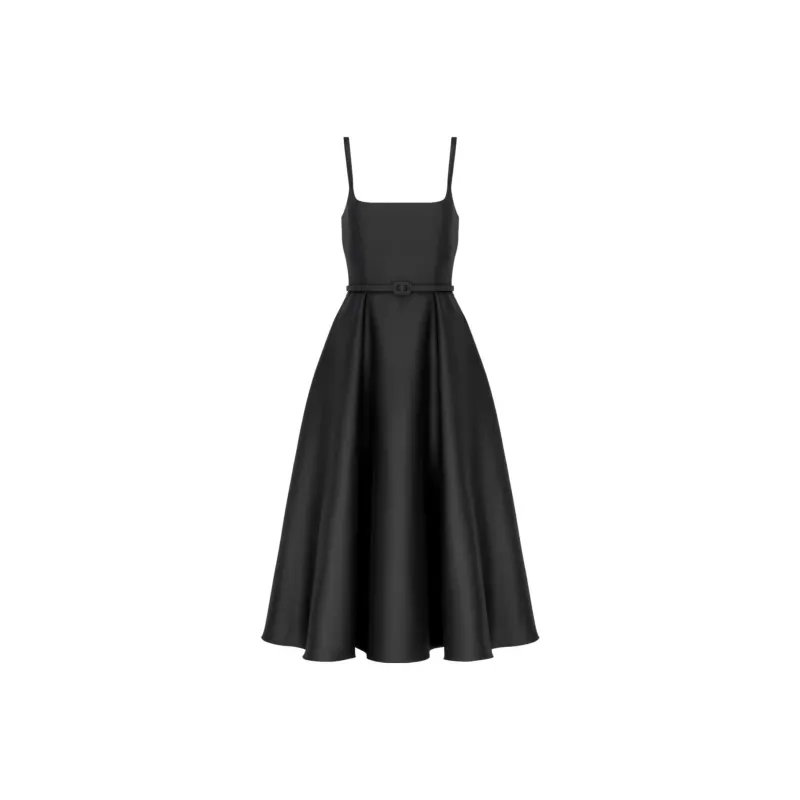 DIOR SS24 Slip Dress Women's Black-0