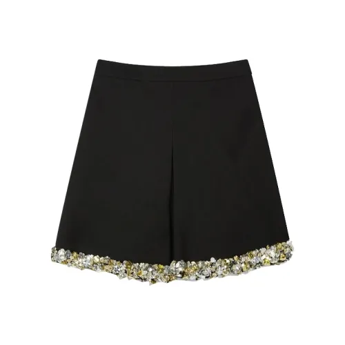Lanvin Casual Short Skirts Women's Black